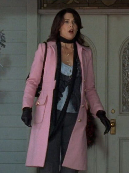 Gilmore Girls Lorelai Gilmore Pink Wool Coat