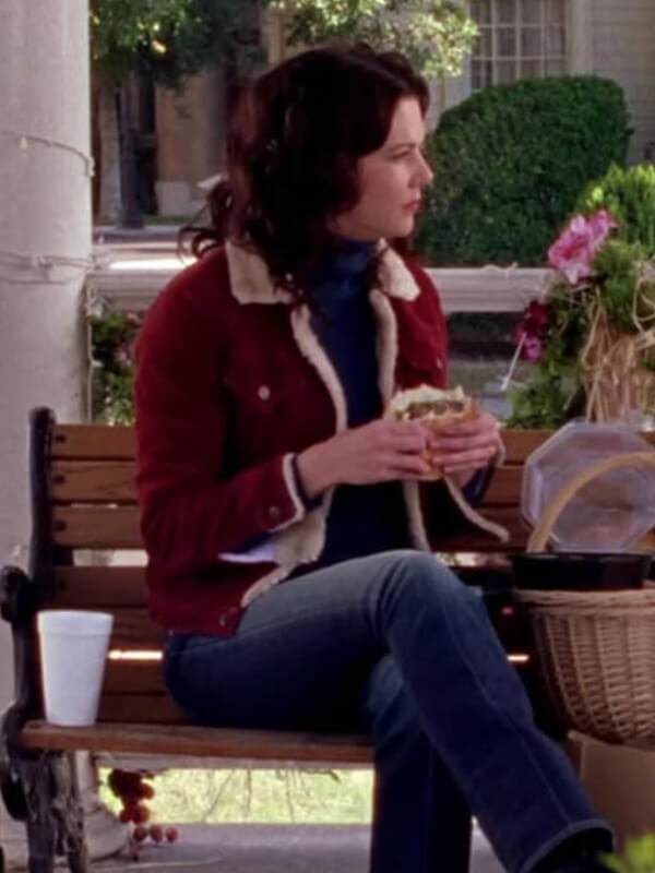 Gilmore Girls Lorelai Gilmore Red Shearling Jacket