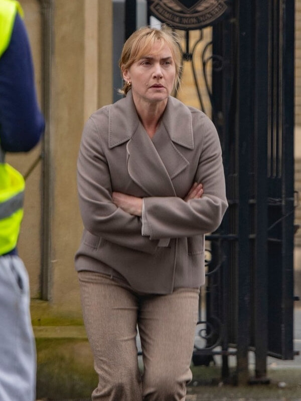 Goodbye June 2025 Kate Winslet Wool Coat
