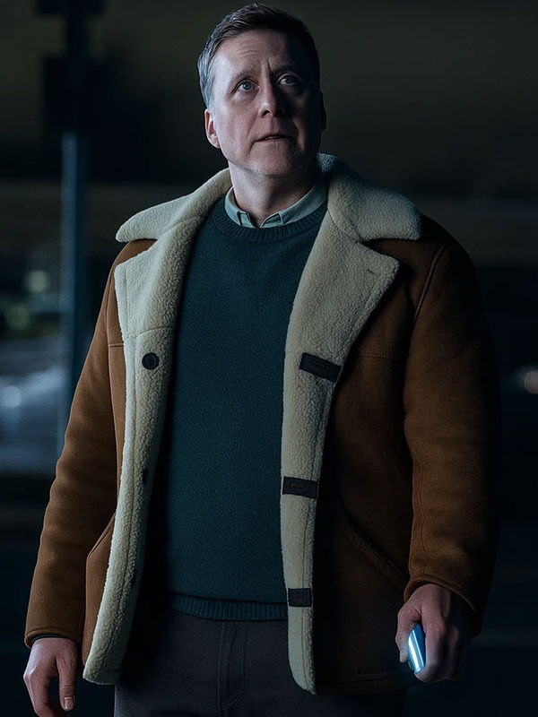 Harry Vanderspeigle Resident Alien S04 Shearling Jacket