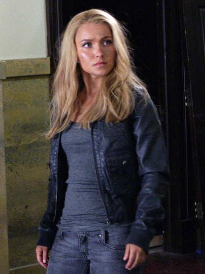 Hayden Panettiere Heroes S03 Black Leather Jacket