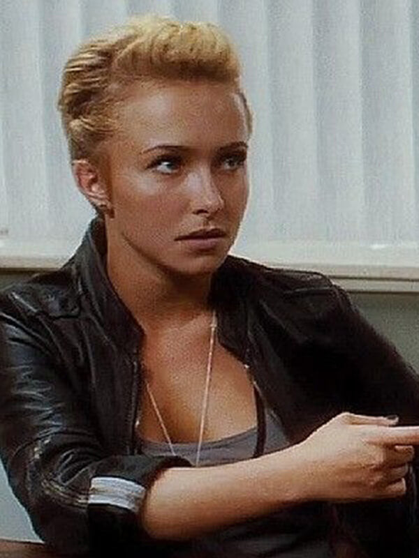 Hayden Panettiere Scream 4 Kirby Reed Black Leather Jacket