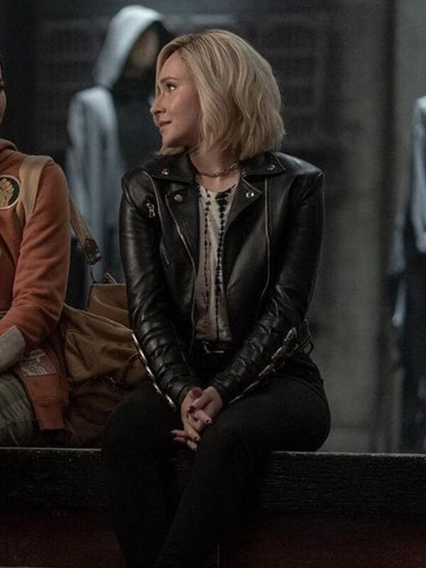 Hayden Panettiere Scream VI Black Leather Jacket