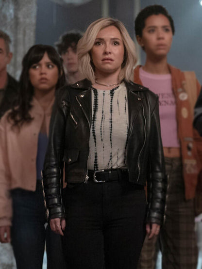 Hayden Panettiere Scream VI Black Leather Jacket
