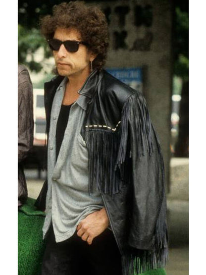 Hearts of Fire 1987 Bob Dylan Leather Fringe Jacket
