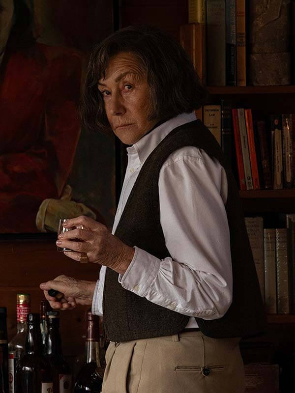 Helen Mirren A Talent for Murder 2026 Wool Vest