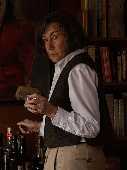 Helen Mirren A Talent for Murder 2026 Wool Vest
