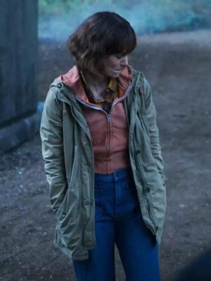 Helen Webb Black Doves S01 Green Cotton Jacket