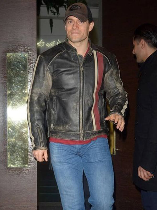 Henry Cavill Black Leather Distressed Jacket