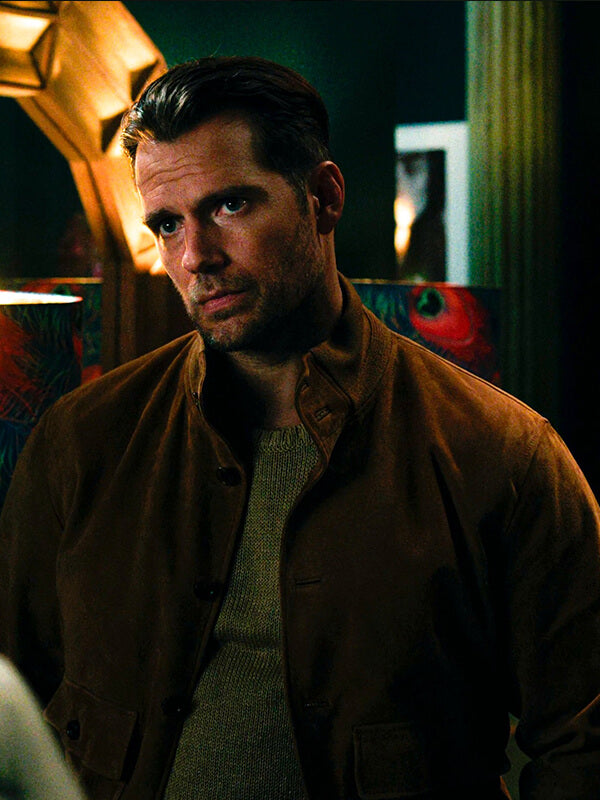 Henry Cavill In The Grey 2026 Suede Leather Jacket