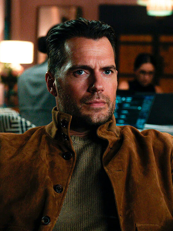 Henry Cavill In The Grey 2026 Suede Leather Jacket