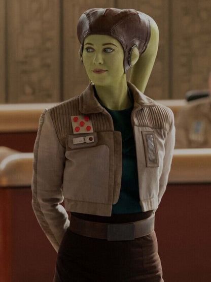 Hera Syndulla Ahsoka S01 Leather Cropped Jacket