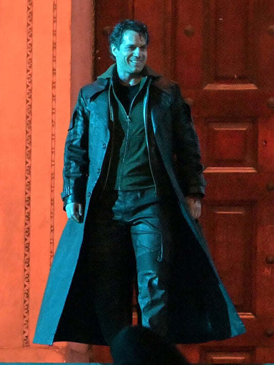 Highlander 2026 Henry Cavill Black Leather Coat