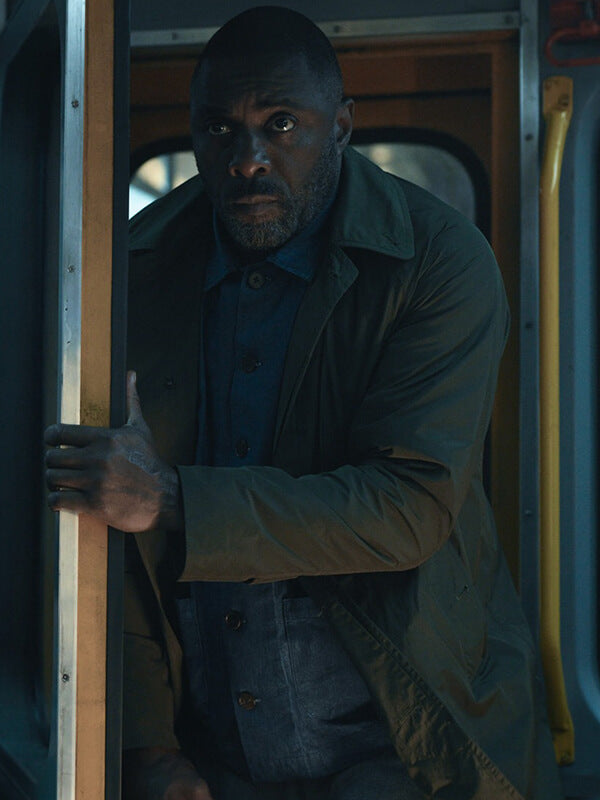 Hijack S02 Idris Elba Green Cotton Coat