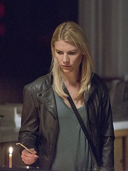Homeland S04 Carrie Mathison Brown Leather Jacket