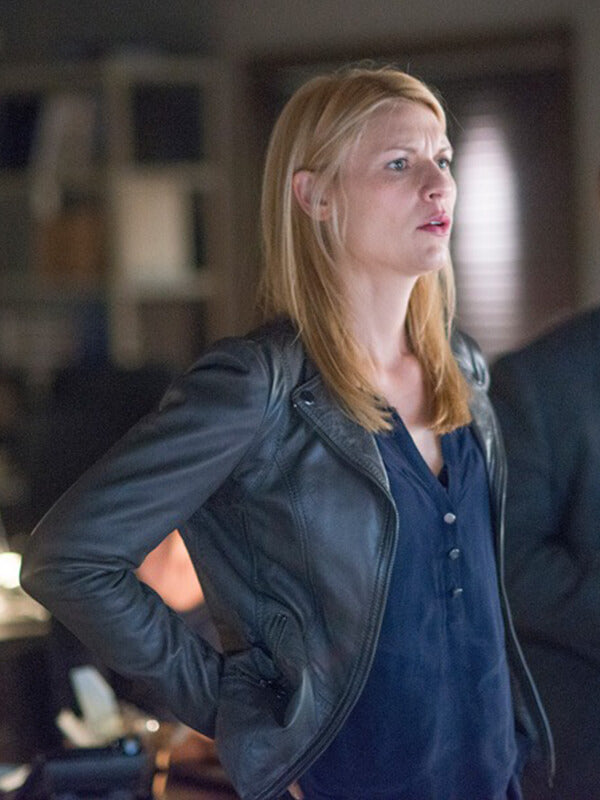 Homeland S04 Carrie Mathison Brown Leather Jacket