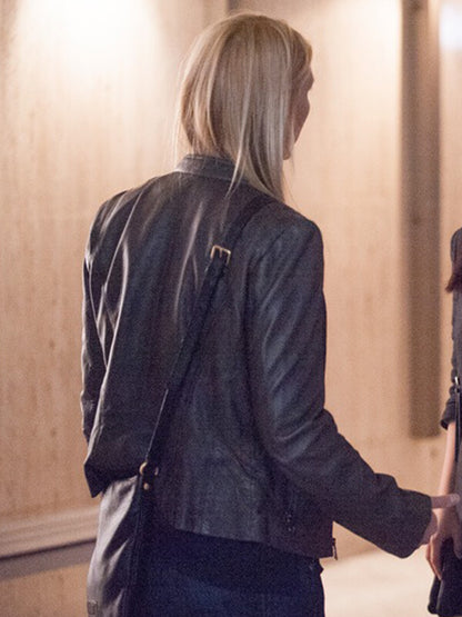Homeland S04 Carrie Mathison Brown Leather Jacket