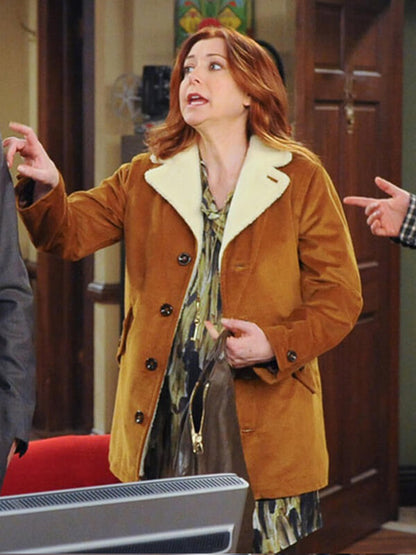 How I Met Your Mother Lily Aldrin Shearling Suede Coat