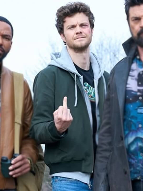 Hughie Campbell The Boys S05 Green Bomber Jacket