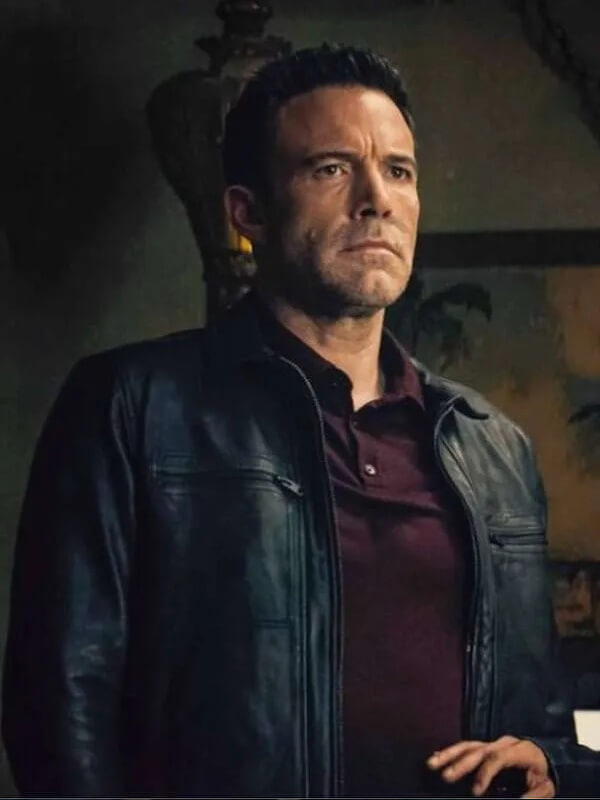 Hypnotic 2023 Ben Affleck Black Leather Jacket