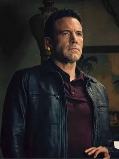 Hypnotic 2023 Ben Affleck Black Leather Jacket