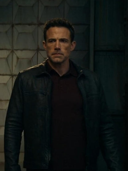 Hypnotic 2023 Ben Affleck Black Leather Jacket