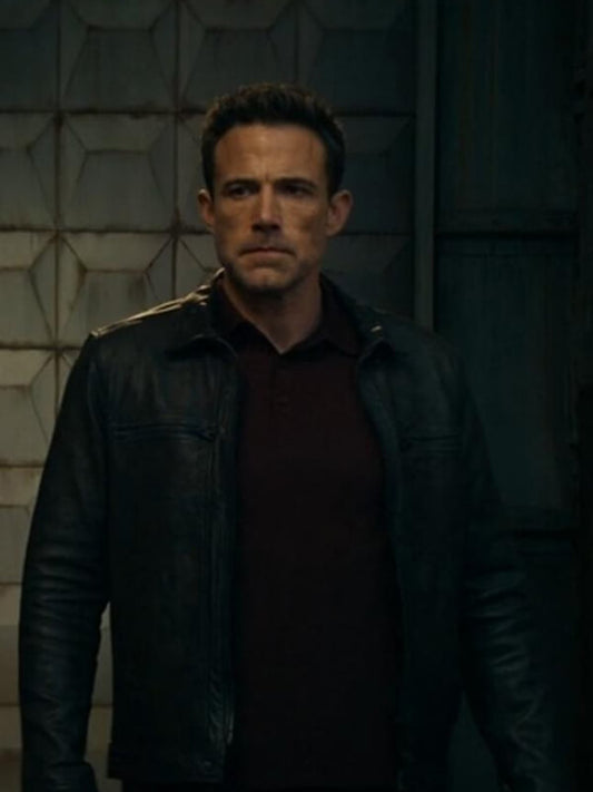 Hypnotic 2023 Ben Affleck Black Leather Jacket