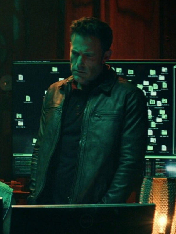 Hypnotic 2023 Ben Affleck Black Leather Jacket