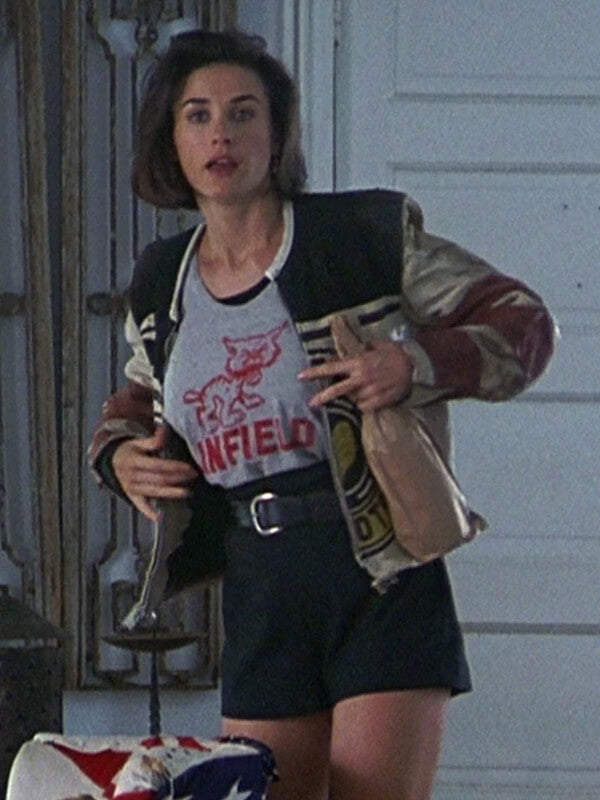 Indecent Proposal Demi Moore Biker Leather Jacket