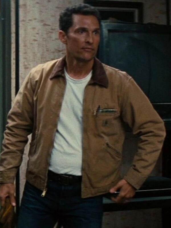 Interstellar 2014 Matthew McConaughey Brown Cotton Jacket