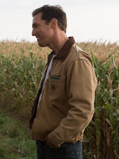 Interstellar 2014 Matthew McConaughey Brown Cotton Jacket