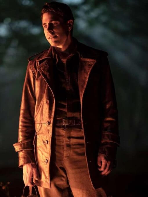 Interview With The Vampire Damon Daunno Brown Leather Coat