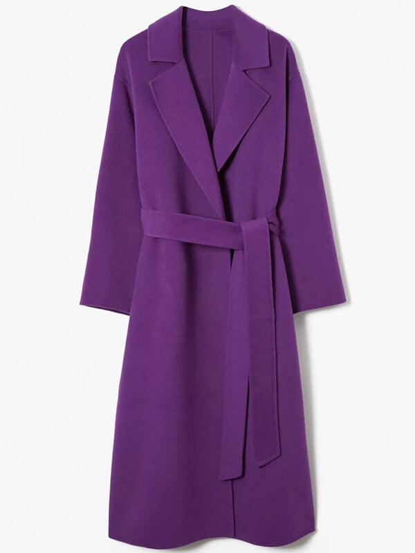 Issa Rae Black Mirror S07 Purple Wool Coat