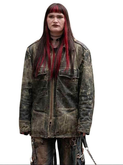 Ivy Wolk Roommates 2026 Black Distressed Jacket