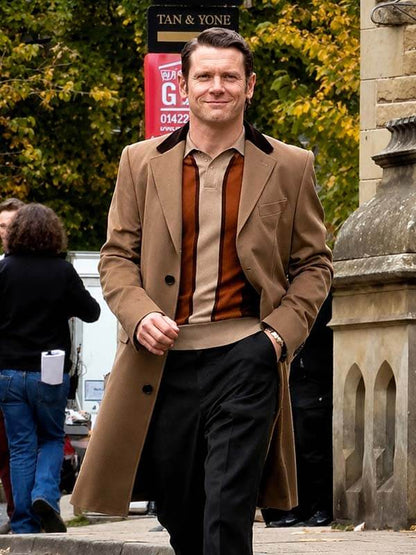 Jack O'Connell Ink 2026 Brown Wool Coat
