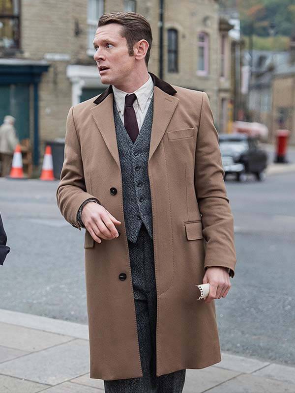 Jack O'Connell Ink 2026 Brown Wool Coat
