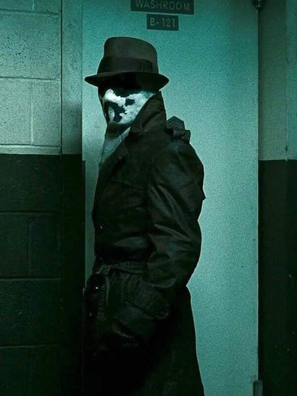 Jackie Earle Haley Watchmen Rorschach Brown Leather Coat