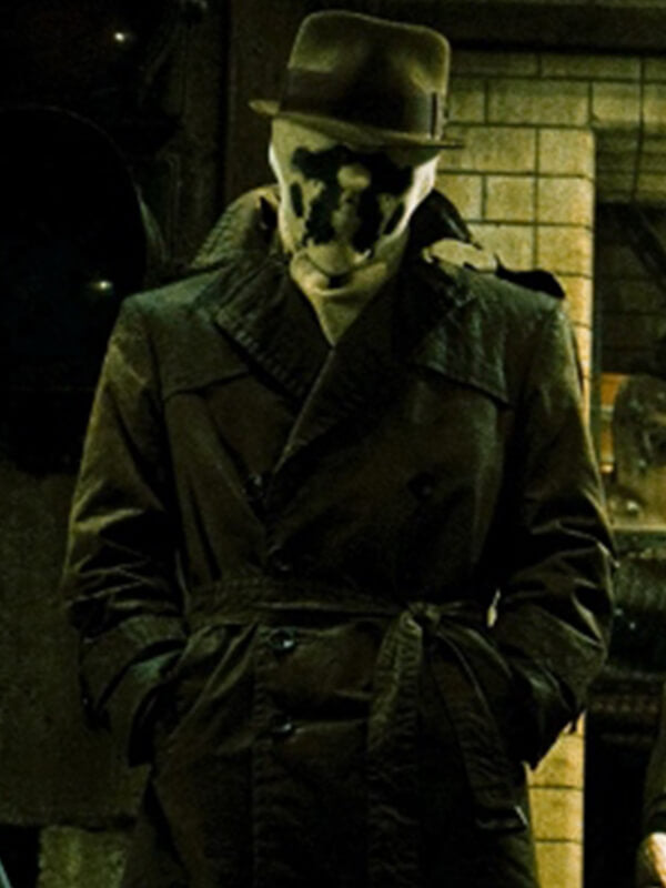 Jackie Earle Haley Watchmen Rorschach Brown Leather Coat