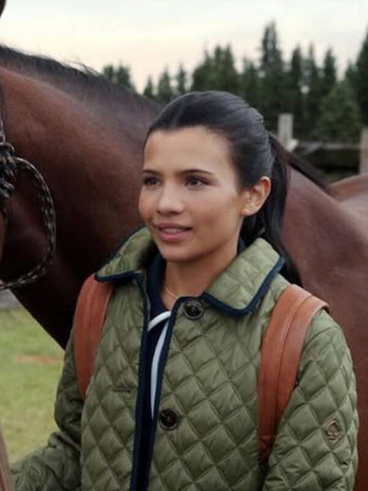 Jackie Howard My Life with the Walter Boys Green Jacket