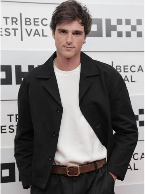 Jacob Elordi Euphoria Premiere Black Wool Jacket