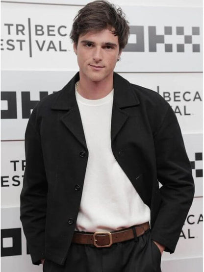 Jacob Elordi Euphoria Premiere Black Wool Jacket