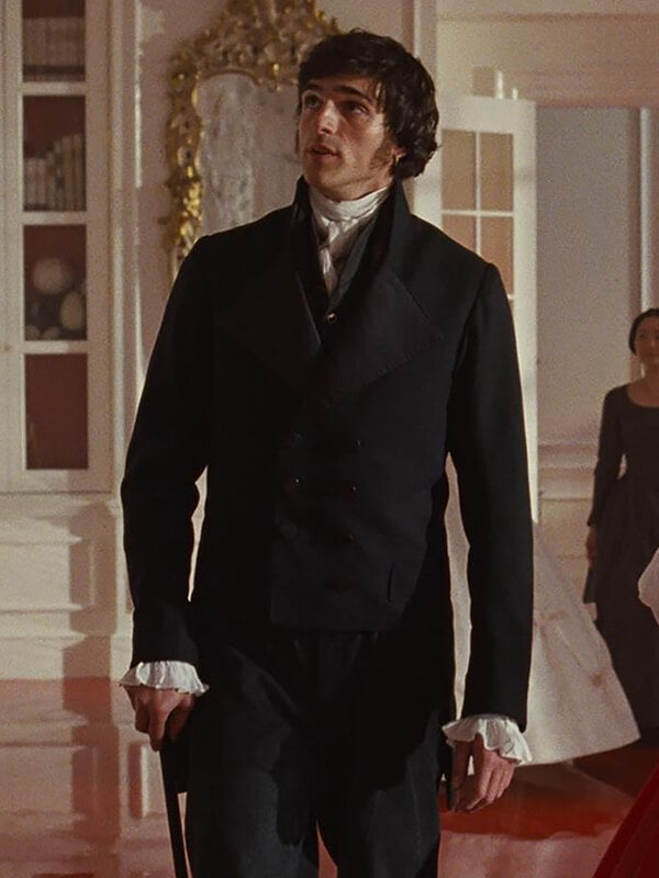 Jacob Elordi Wuthering Heights 2026 Black Wool Coat