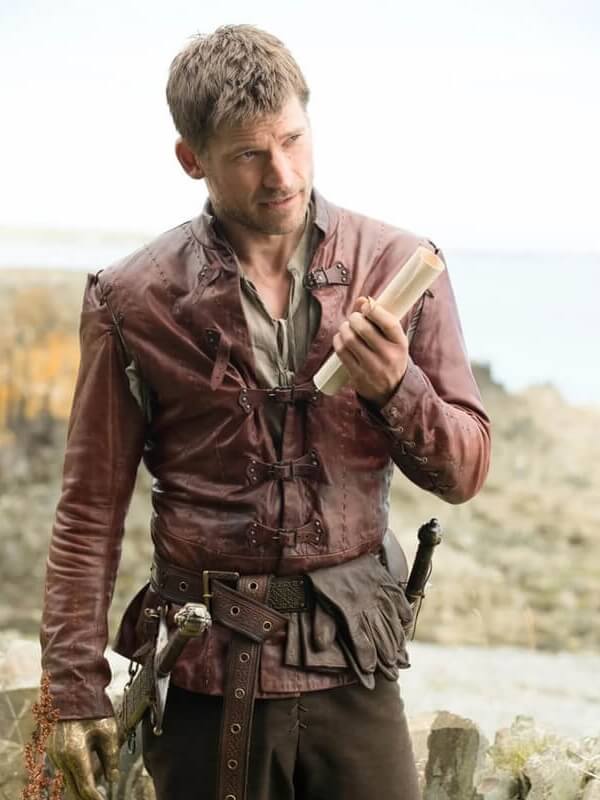 Jaime Lannister Game of Thrones S05 Brown Leather Jacket