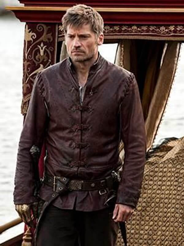 Jaime Lannister Game of Thrones S05 Brown Leather Jacket
