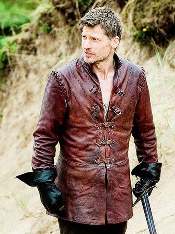 Jaime Lannister Game of Thrones S05 Brown Leather Jacket