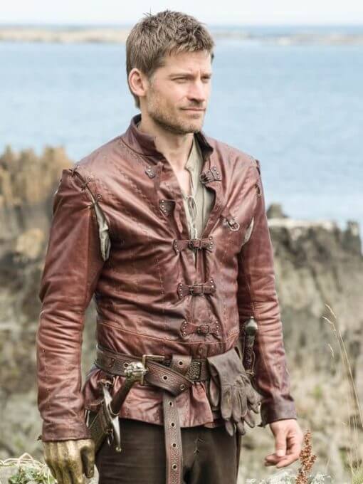 Jaime Lannister Game of Thrones S05 Brown Leather Jacket