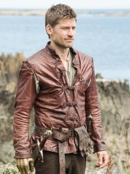 Jaime Lannister Game of Thrones S05 Brown Leather Jacket