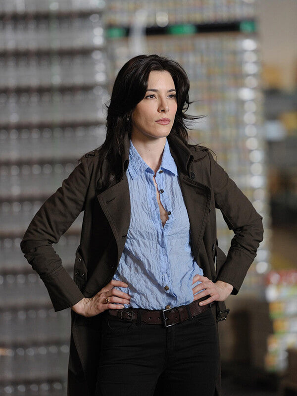 Jaime Murray Warehouse 13 S02 Brown Coat