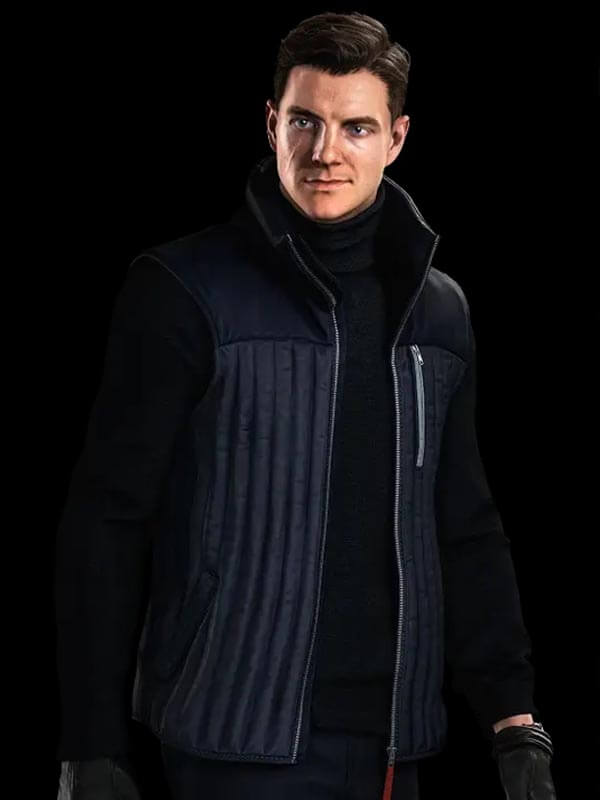 James Bond 007 First Light 2026 Blue Quilted Vest