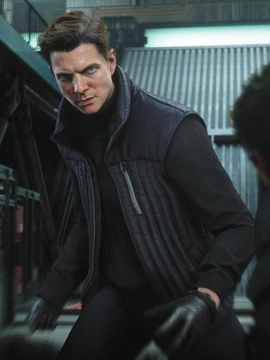 James Bond 007 First Light 2026 Blue Quilted Vest